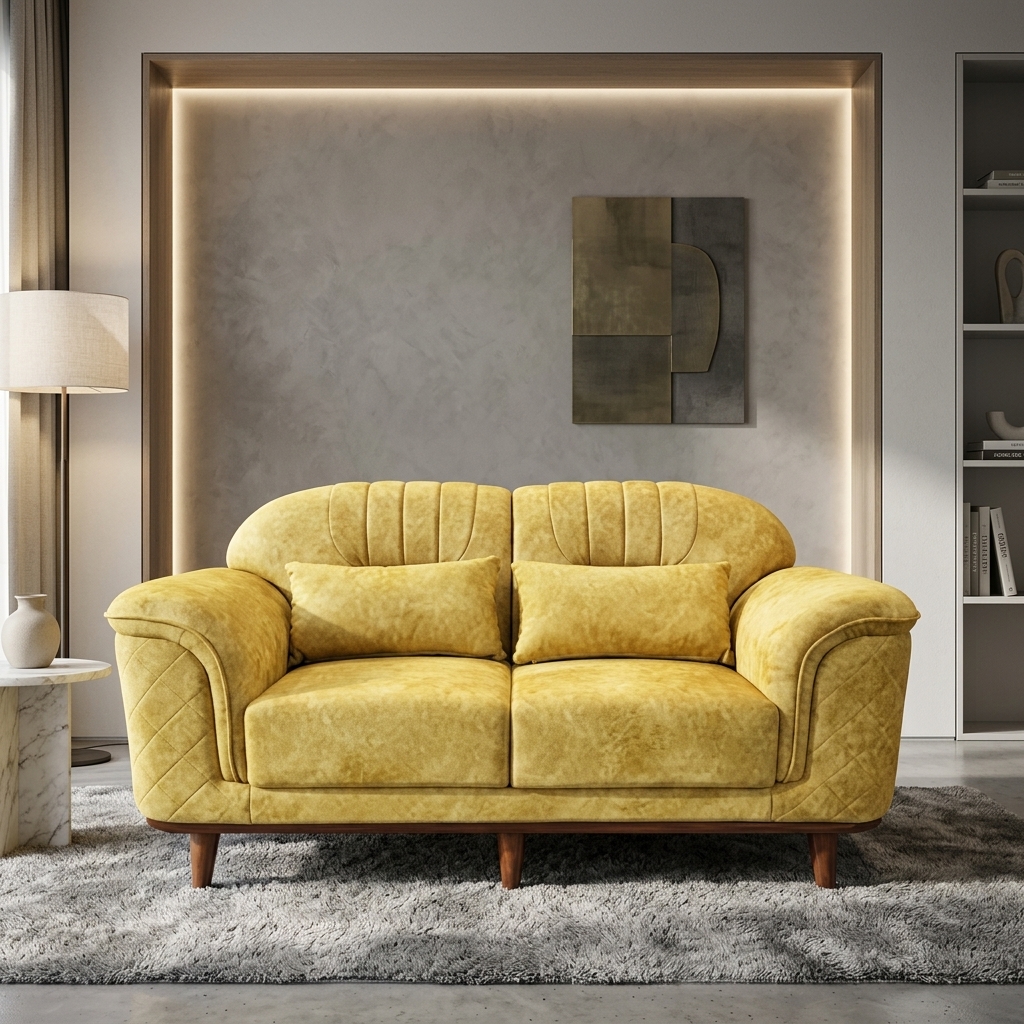 VK Skyler 2 Seater Sofa Set — VK Furniture & Electronics | VK Furniture Mangalore