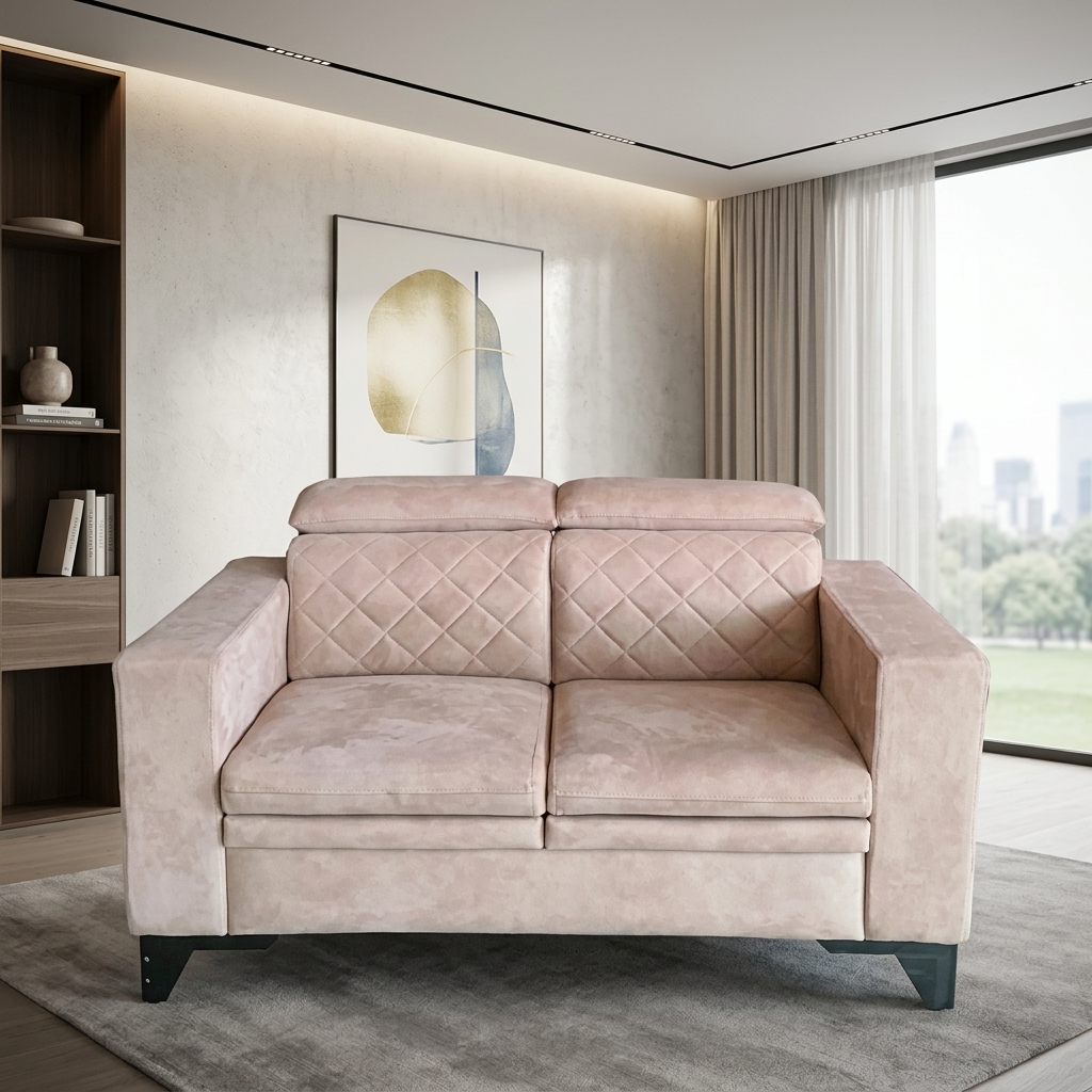 VK Benzo 2 Seater Sofa Set — VK Furniture & Electronics | VK Furniture Mangalore