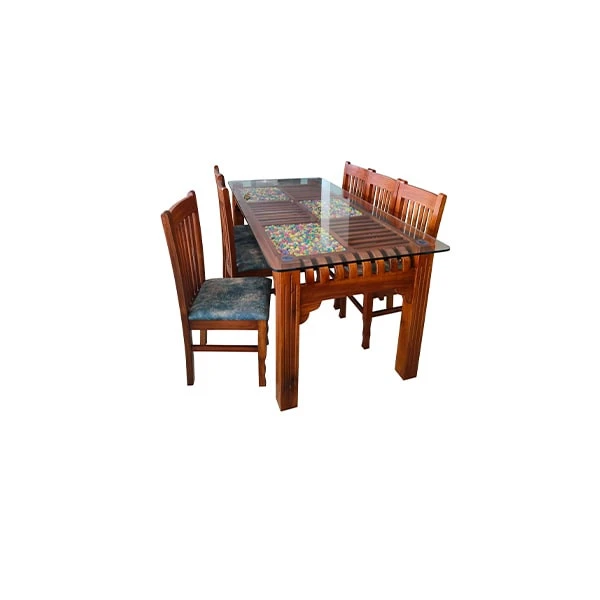 Deluxe Model  6 Seater Dining Set - VK Furniture | VK Furniture & Electronics Mangalore