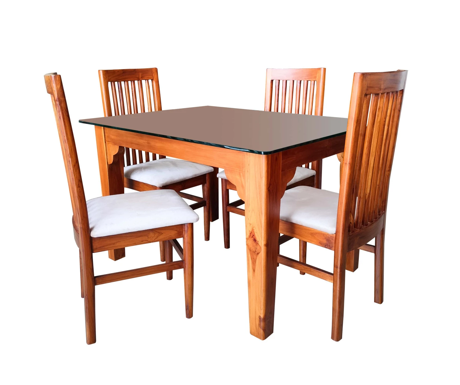 VK Royal Model 4 Seater Dining Set - VK Furniture | VK Furniture & Electronics Mangalore