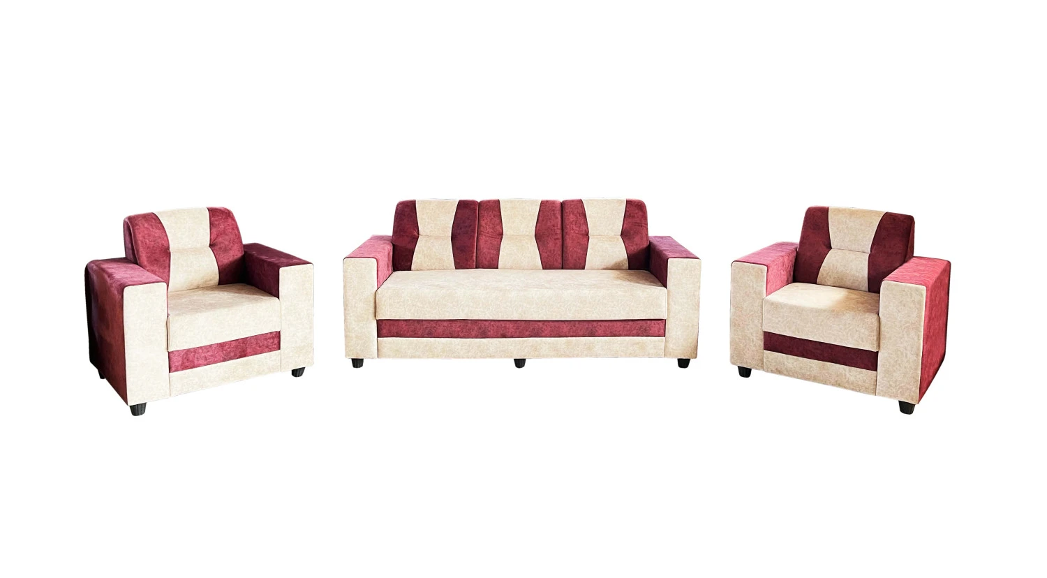 VK LISSABLE  3+1+1 SOFA SET — VK Furniture & Electronics | VK Furniture Mangalore