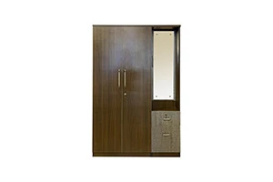 VK MAGIC 2 DOOR WARDROBE WITH DRESSER — VK Furniture & Electronics | VK Furniture Mangalore