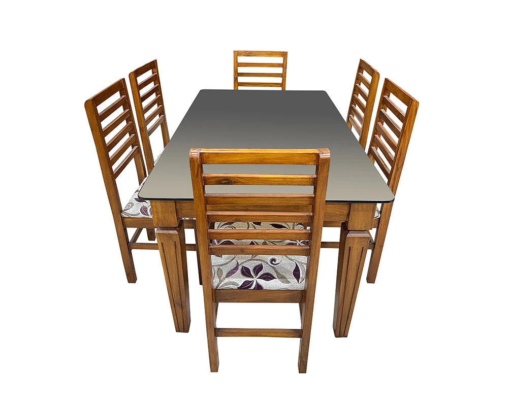 Zen Model Dining Set 6 Seater - VK Furniture | VK Furniture & Electronics Mangalore