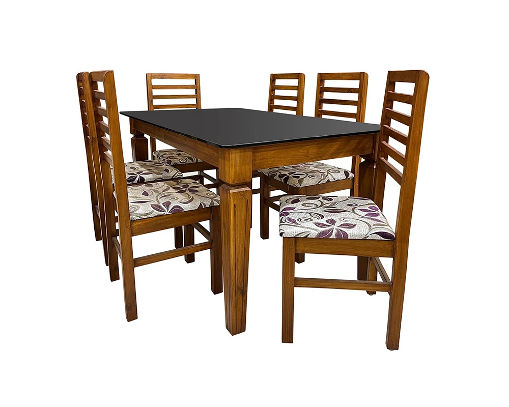 Zen Model Dining Set 6 Seater - VK Furniture | VK Furniture & Electronics Mangalore