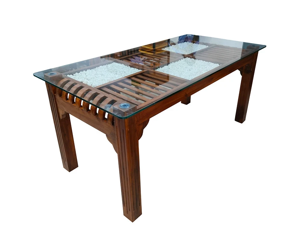 Deluxe Model 6 Seater Dining Set - VK Furniture | VK Furniture & Electronics Mangalore
