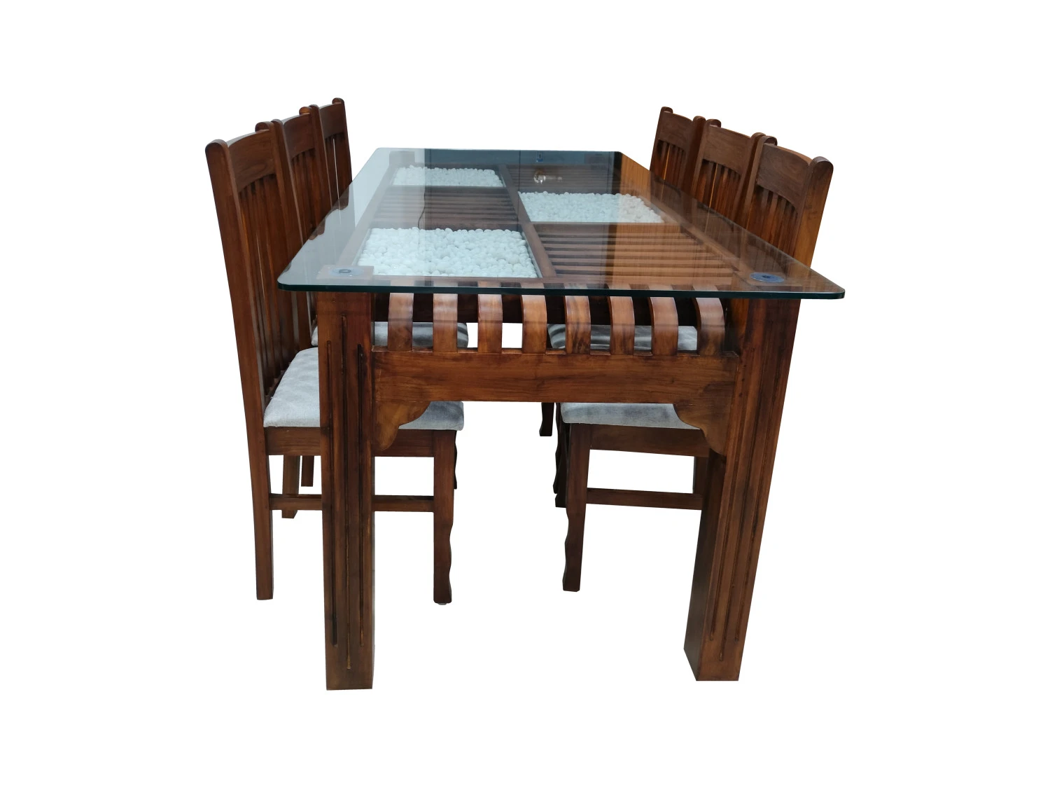 Deluxe Model 6 Seater Dining Set - VK Furniture | VK Furniture & Electronics Mangalore