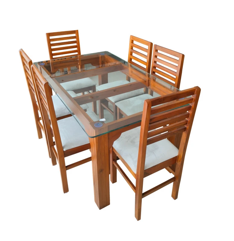 Zen Model Dining Set 6 Seater - VK Furniture | VK Furniture & Electronics Mangalore