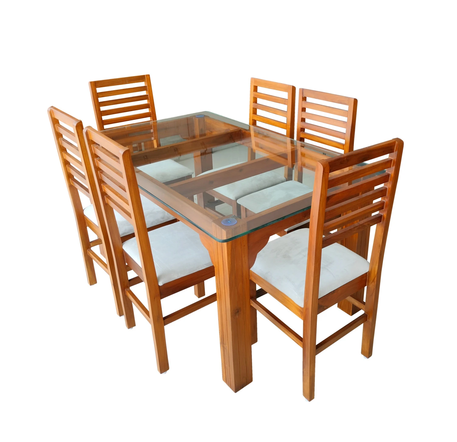 Zen Model Dining Set 6 Seater - VK Furniture | VK Furniture & Electronics Mangalore