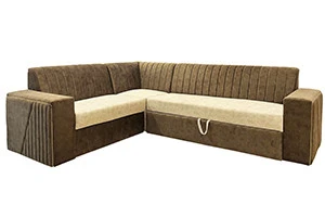 VK Iconic Corner + Cum Bed Sofa Set — VK Furniture & Electronics | VK Furniture Mangalore