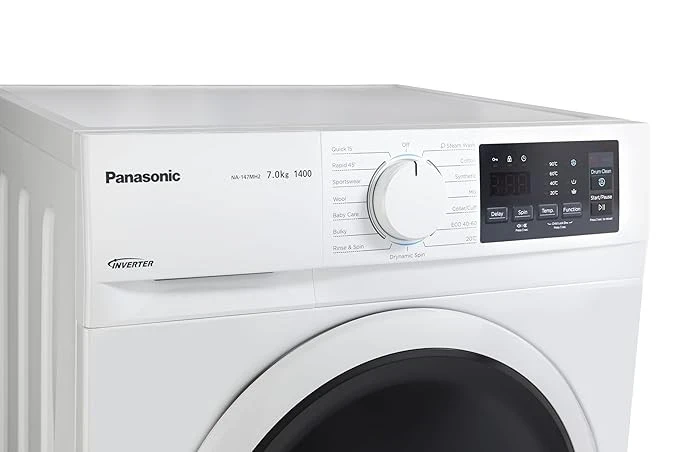 Panasonic 7 kg  Fully Automatic Front Loading Washing Machine (NA-147MH2W01) - Panasonic | VK Furniture & Electronics Mangalore