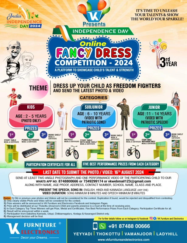 Independence Day Online Fancy Dress Competition 2024