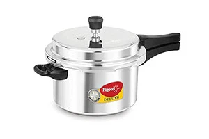 PIGEON ALUMINIUM PRESSURE COOKER DELUXE 5L — VK Furniture & Electronics | VK Furniture Mangalore