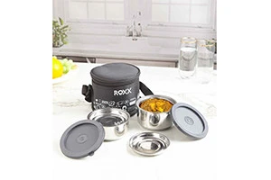 Roxx Happy meal 2 (insulated) Double wall Tiffin — VK Furniture & Electronics | VK Furniture Mangalore
