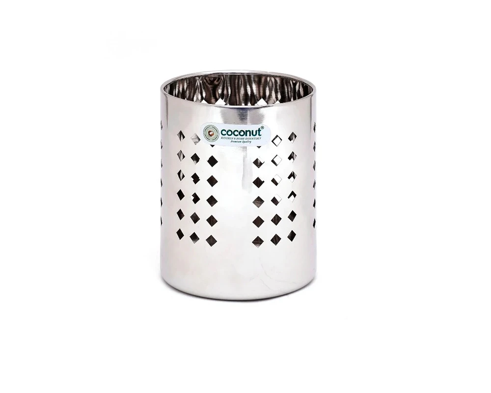 Stainless Steel Oak Cutlery Holder