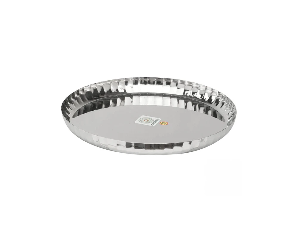 Stainless Steel Citrus Dinner Plate - VK Furniture | VK Furniture & Electronics Mangalore