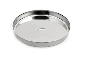 STAINLESS STEEL PLAIN KUMCHA DINNER PLATE — VK Furniture & Electronics | VK Furniture Mangalore