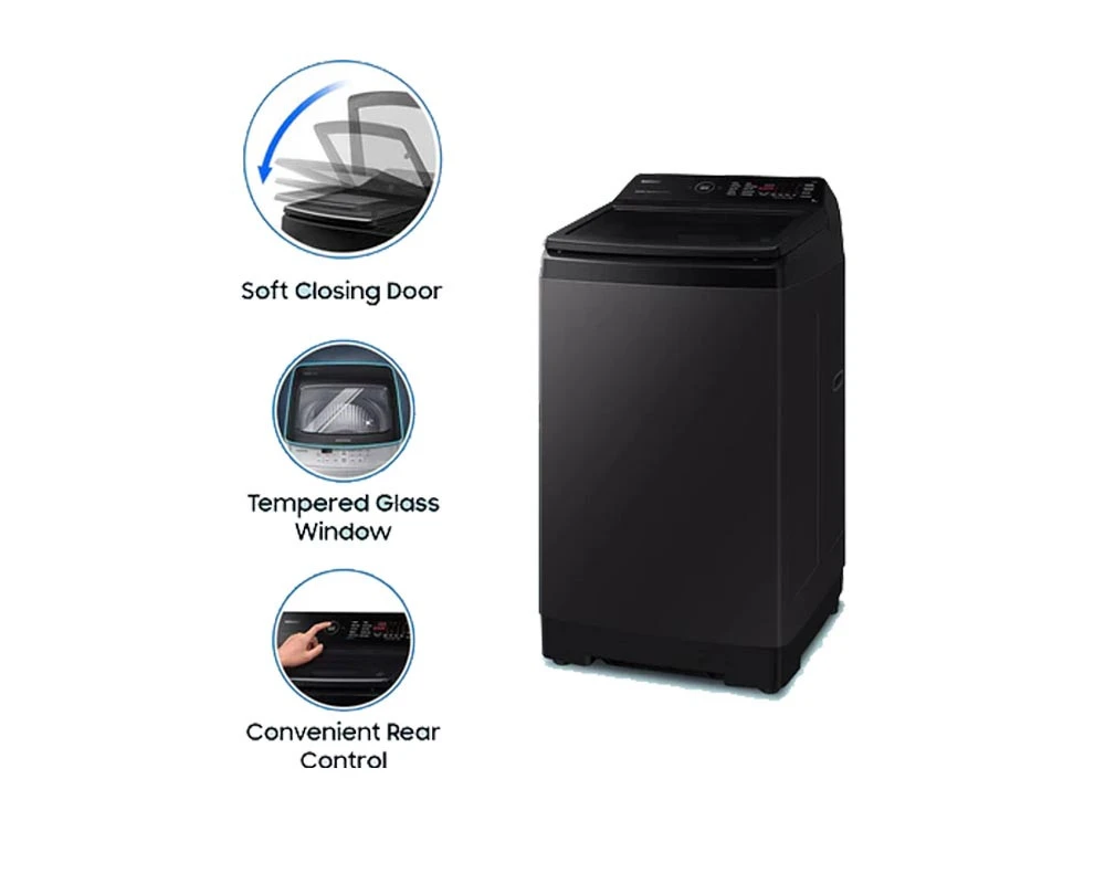 SAMSUNG WM FULLY AUTO WA90BG4686BVTL 9KG 5 STAR - Samsung | VK Furniture & Electronics Mangalore