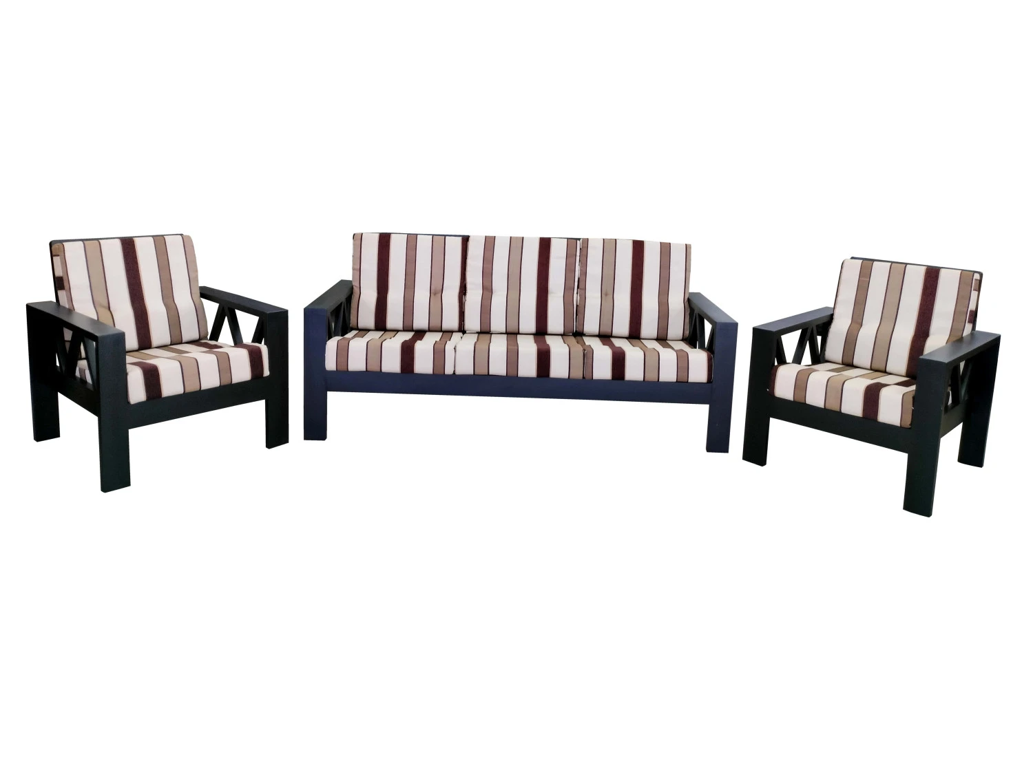 VK WINCHESTER BLACK 3+1+1 SOFA SET — VK Furniture & Electronics | VK Furniture Mangalore