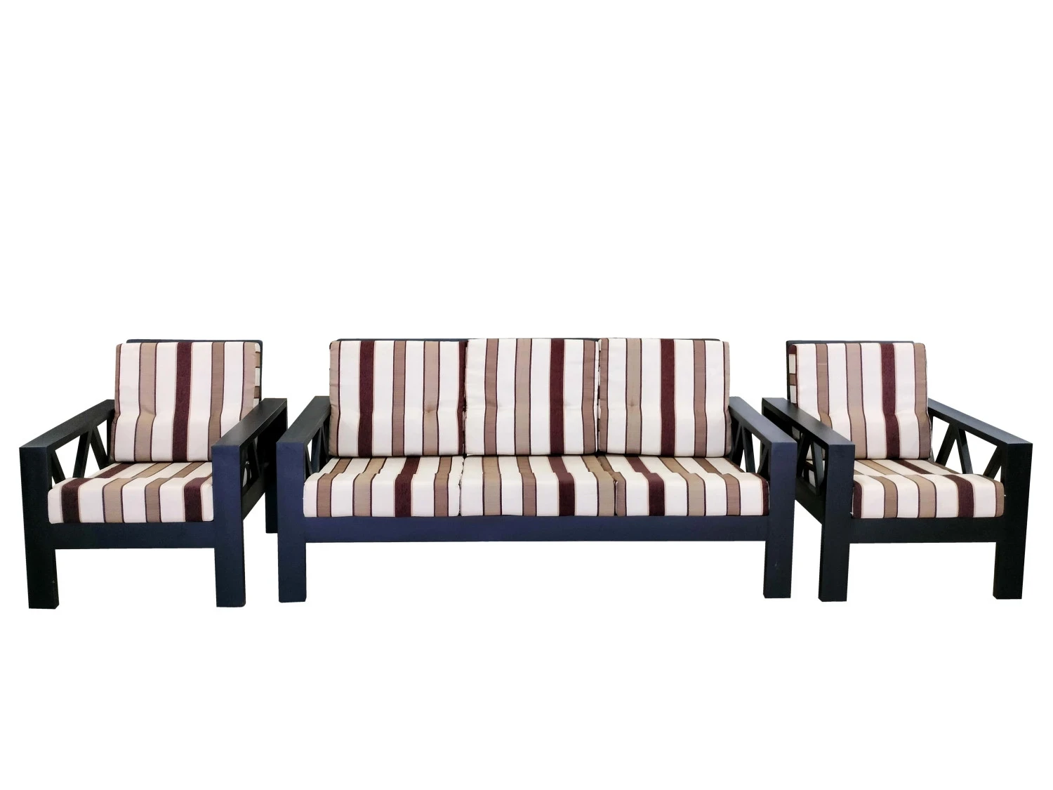 VK Winchester Black 3+1+1 Sofa Set - VK Furniture | VK Furniture & Electronics Mangalore