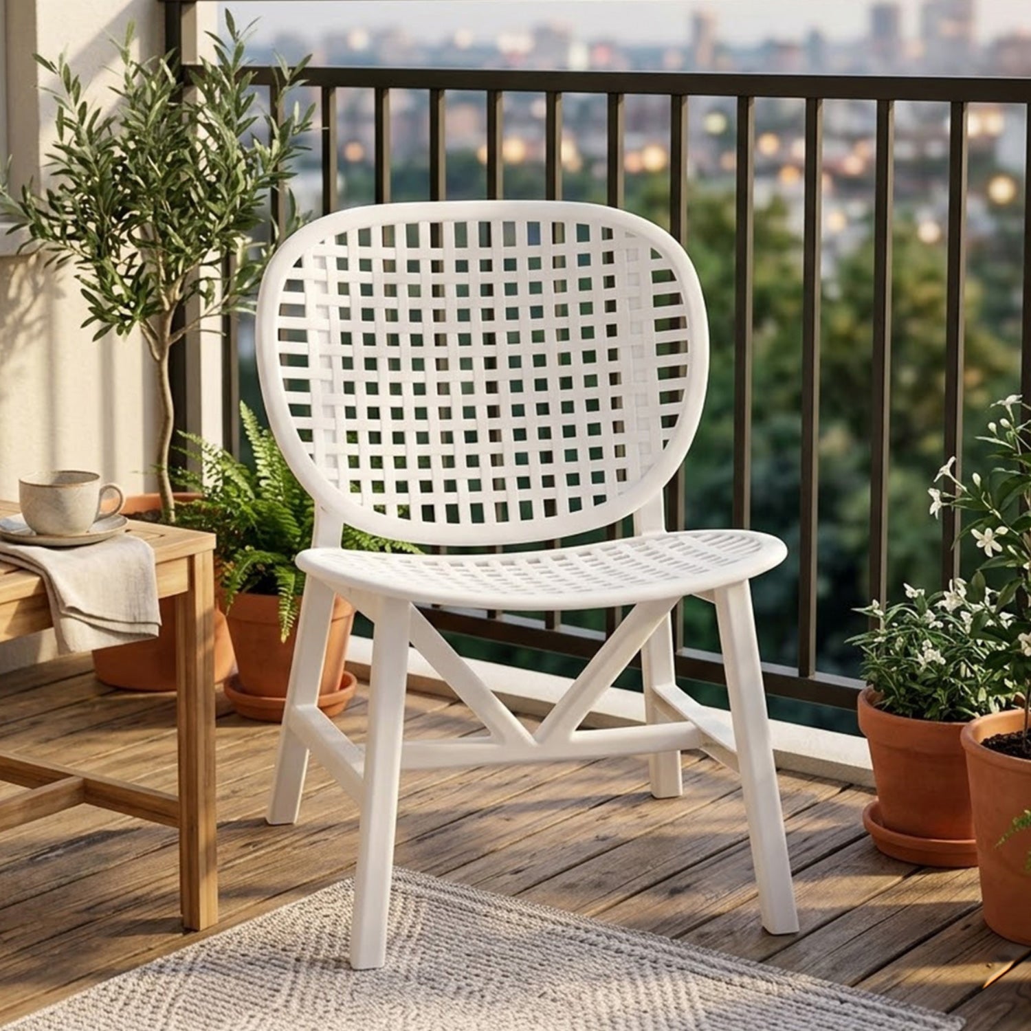 Nilkamal Arena Woven Style Plastic Chair without Cushion — Nilkamal | VK Furniture Mangalore