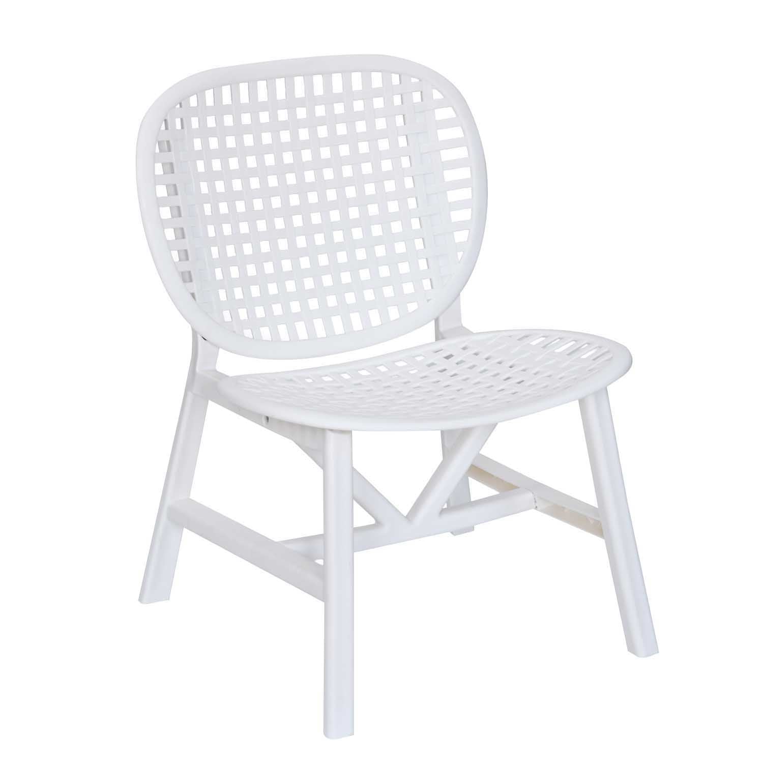 Nilkamal Arena Woven Style Plastic Chair without Cushion