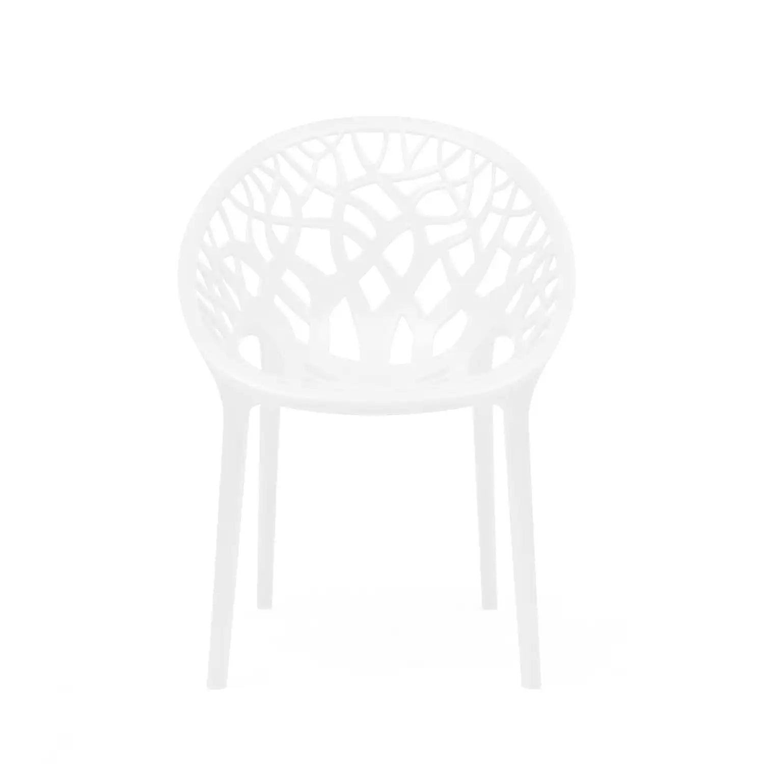 Nilkamal Crystal Plastic Outdoor Set with 2 Chairs and 1 Table (Milky White) - Nilkamal | VK Furniture & Electronics Mangalore
