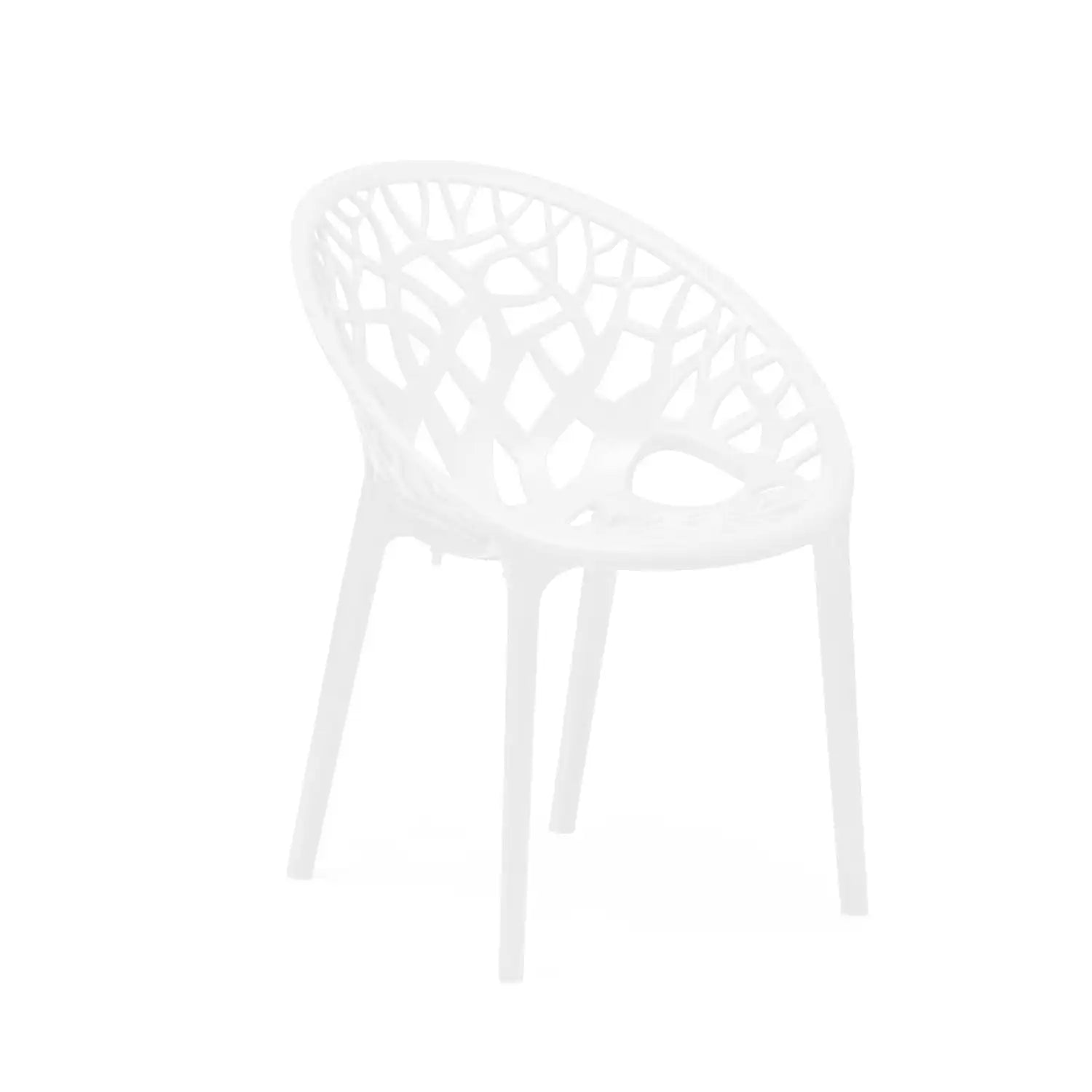 Nilkamal Crystal Plastic Outdoor Set with 2 Chairs and 1 Table (Milky White) - Nilkamal | VK Furniture & Electronics Mangalore