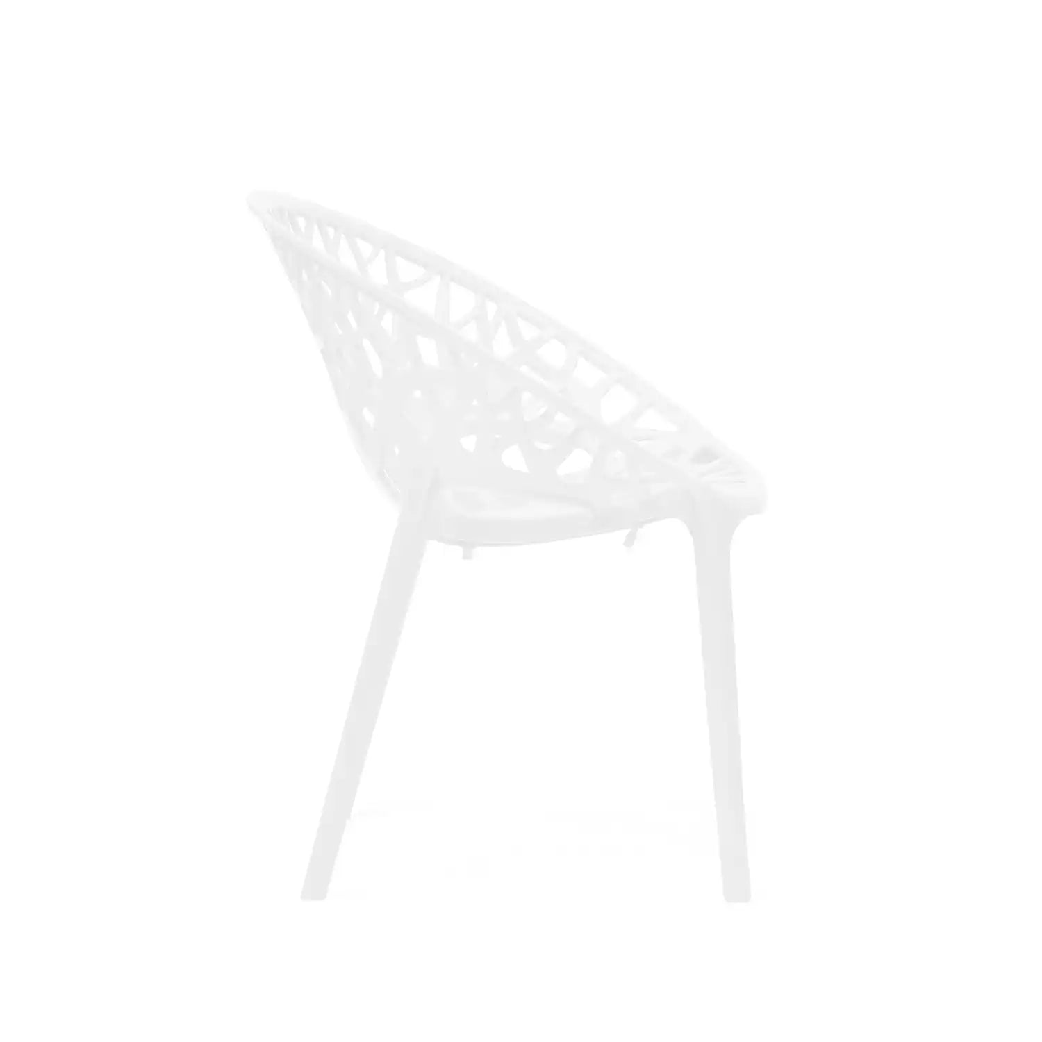 Nilkamal Crystal Plastic Outdoor Set with 2 Chairs and 1 Table (Milky White) - Nilkamal | VK Furniture & Electronics Mangalore