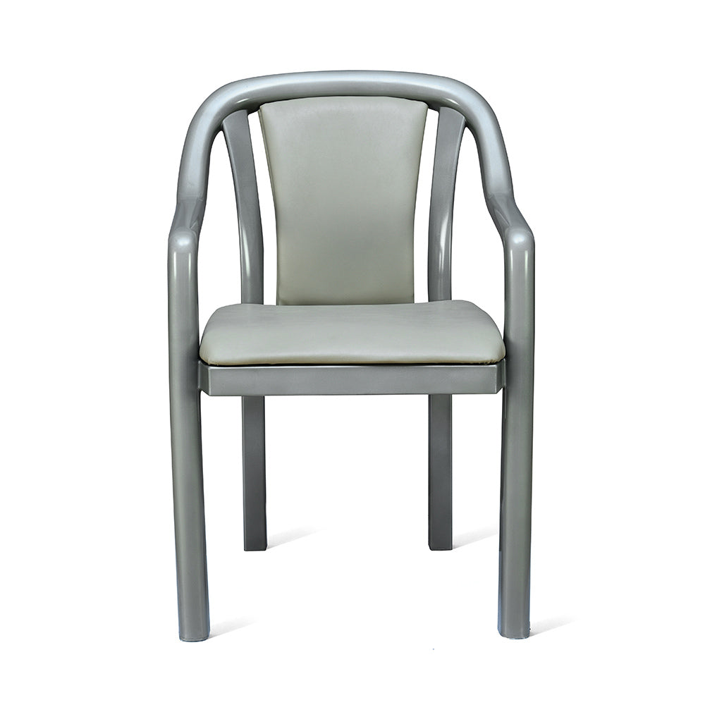 Nilkamal Signature Chair with with Metallic Look and Light Beige Cushion - Nilkamal | VK Furniture & Electronics Mangalore
