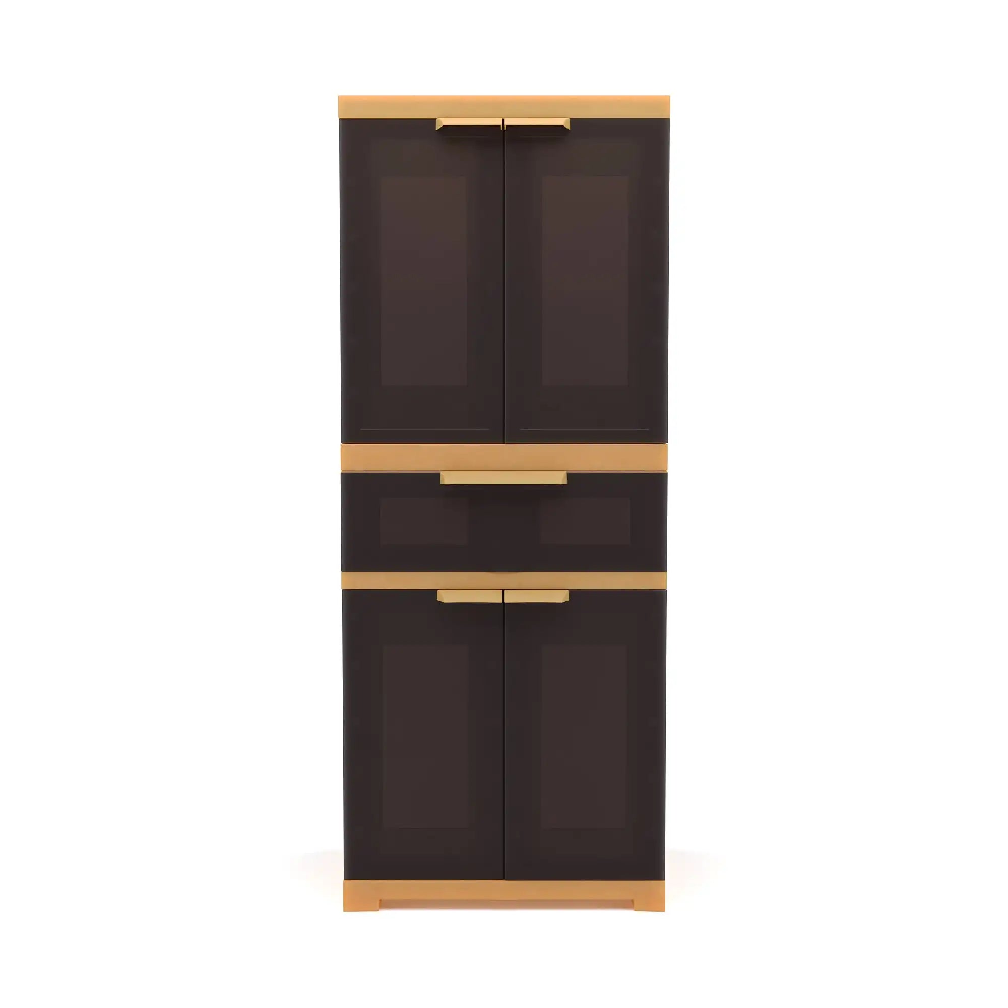 Nilkamal Freedom FMDR 1C Plastic Cabinet with 1 Drawer (Brown & Biscuit) - Nilkamal | VK Furniture & Electronics Mangalore
