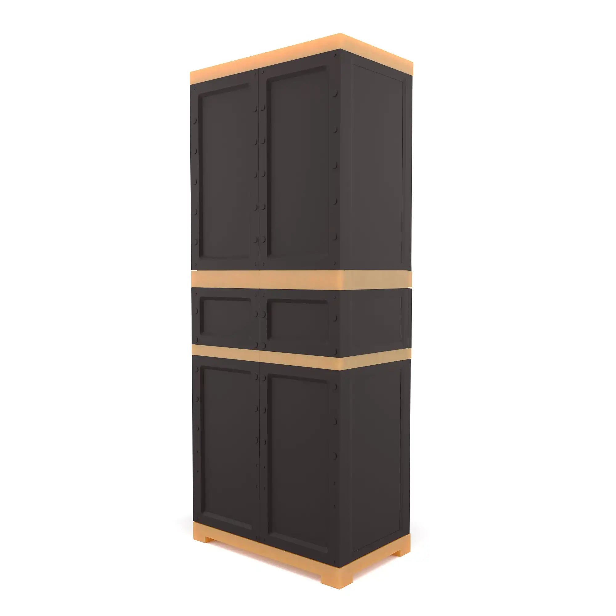 Nilkamal Freedom FMDR 1C Plastic Cabinet with 1 Drawer (Brown & Biscuit) - Nilkamal | VK Furniture & Electronics Mangalore
