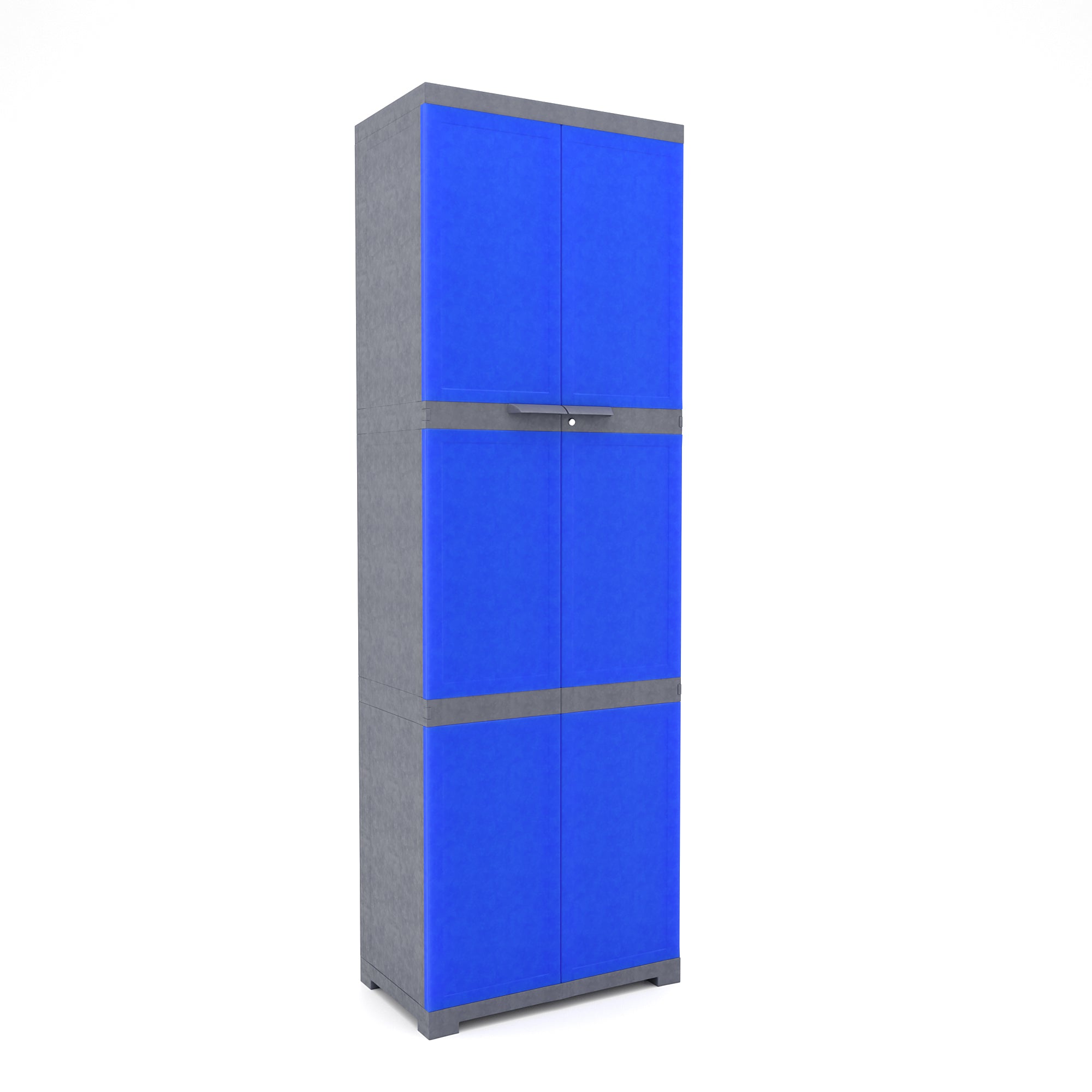 Nilkamal Freedom Mini Large (FML) Plastic Storage Cabinet (Deep Blue / Grey) - Nilkamal | VK Furniture & Electronics Mangalore