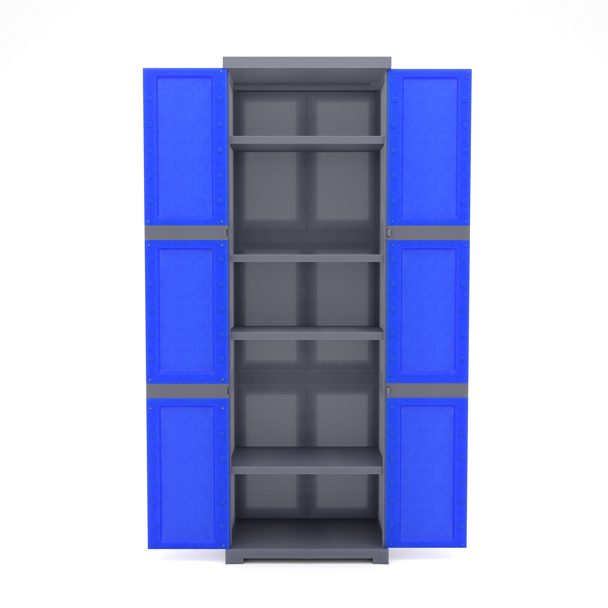 Nilkamal Freedom Mini Large (FML) Plastic Storage Cabinet (Deep Blue / Grey) - Nilkamal | VK Furniture & Electronics Mangalore
