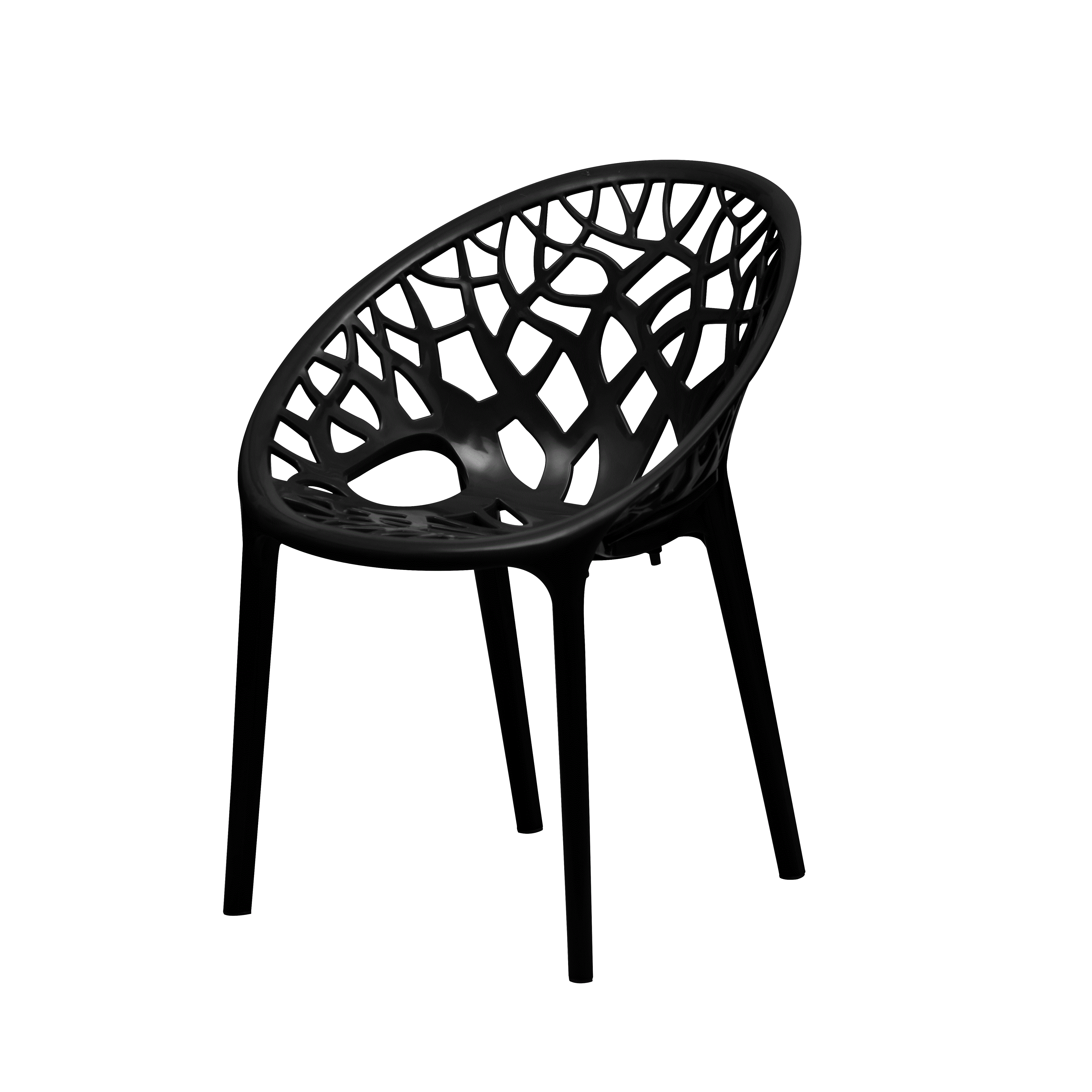 Nilkamal Crystal Polypropylene Premium Chair (Iron Black) - Nilkamal | VK Furniture & Electronics Mangalore