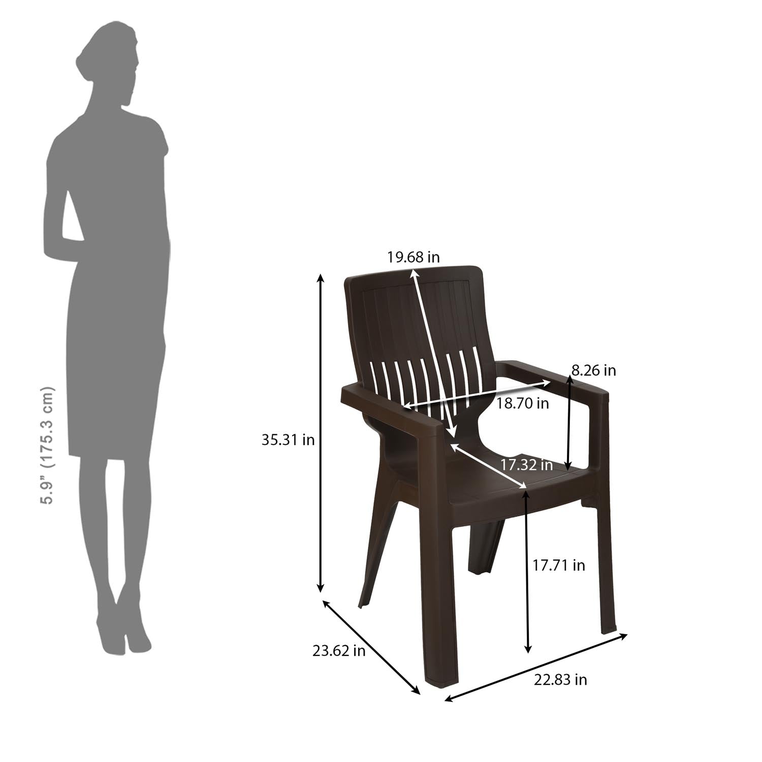 Nilkamal Ortho Comfort Plastic Arm Chair - Nilkamal | VK Furniture & Electronics Mangalore