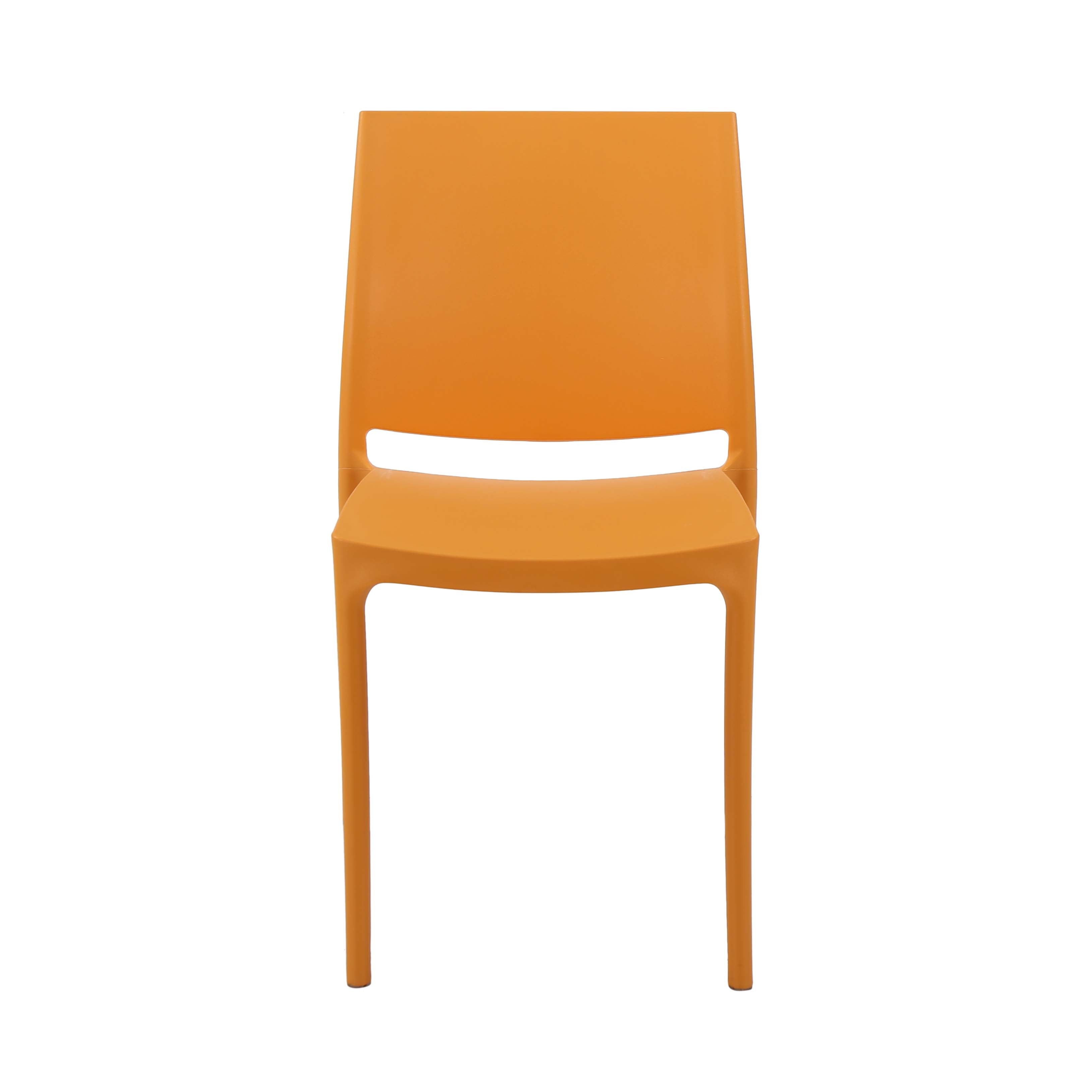 Nilkamal Novella 08 Plastic Armless Chair (Orange) - Nilkamal | VK Furniture & Electronics Mangalore