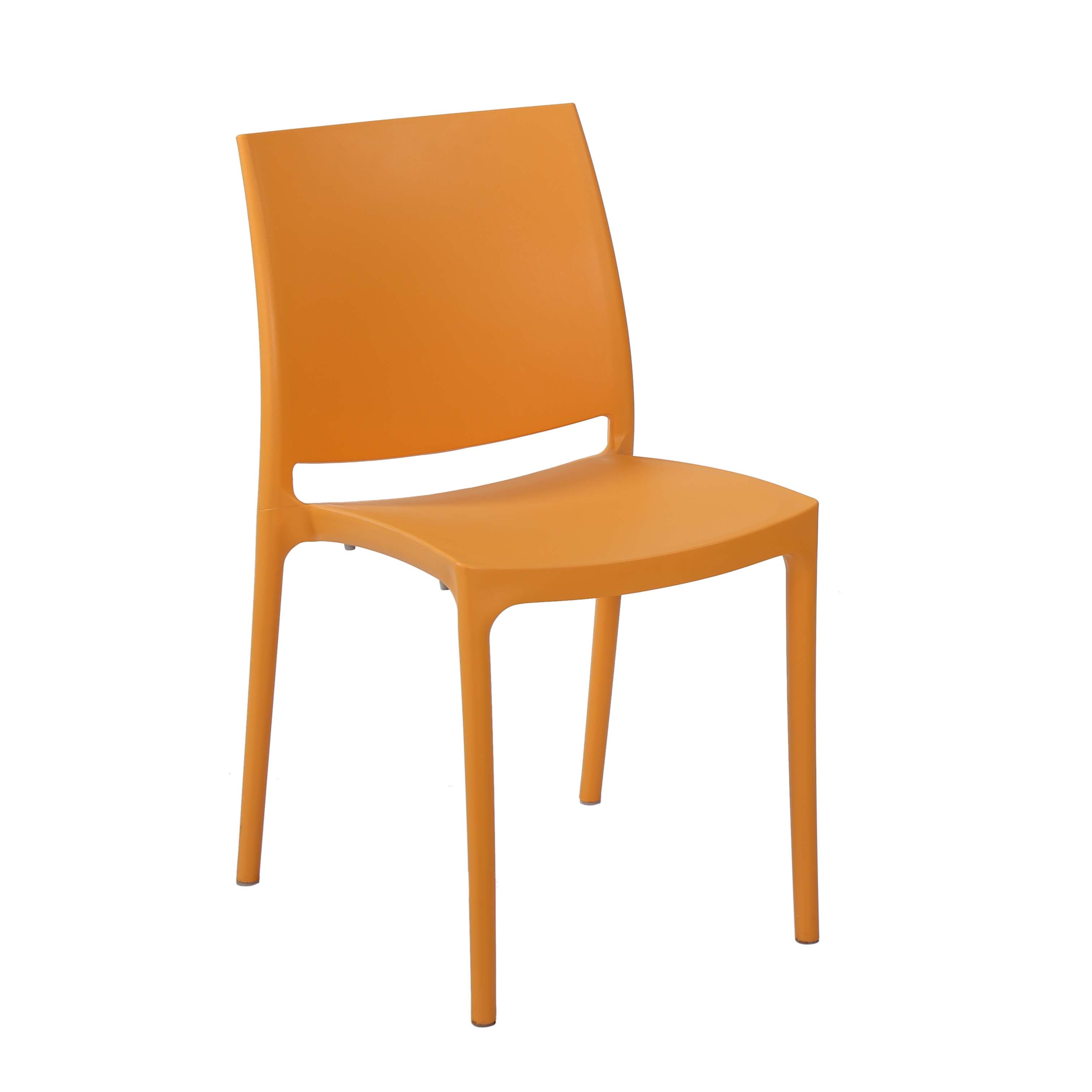 Nilkamal Novella 08 Plastic Armless Chair (Orange) - Nilkamal | VK Furniture & Electronics Mangalore