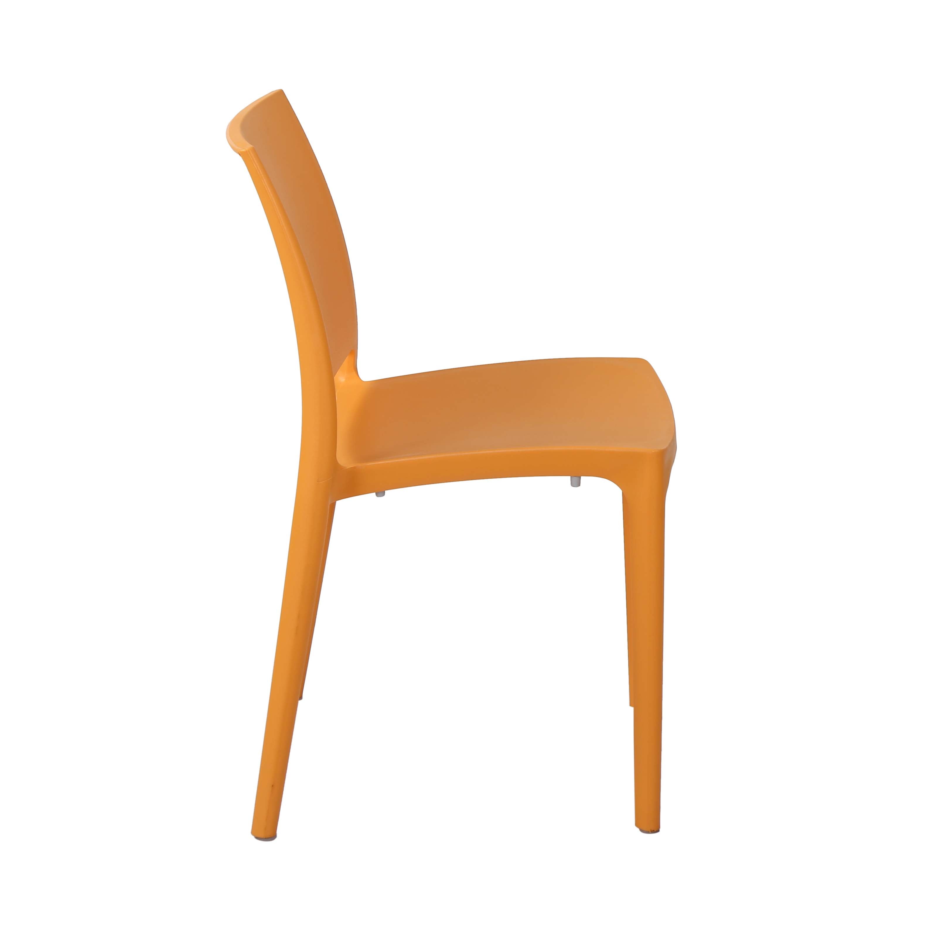 Nilkamal Novella 08 Plastic Armless Chair (Orange) - Nilkamal | VK Furniture & Electronics Mangalore