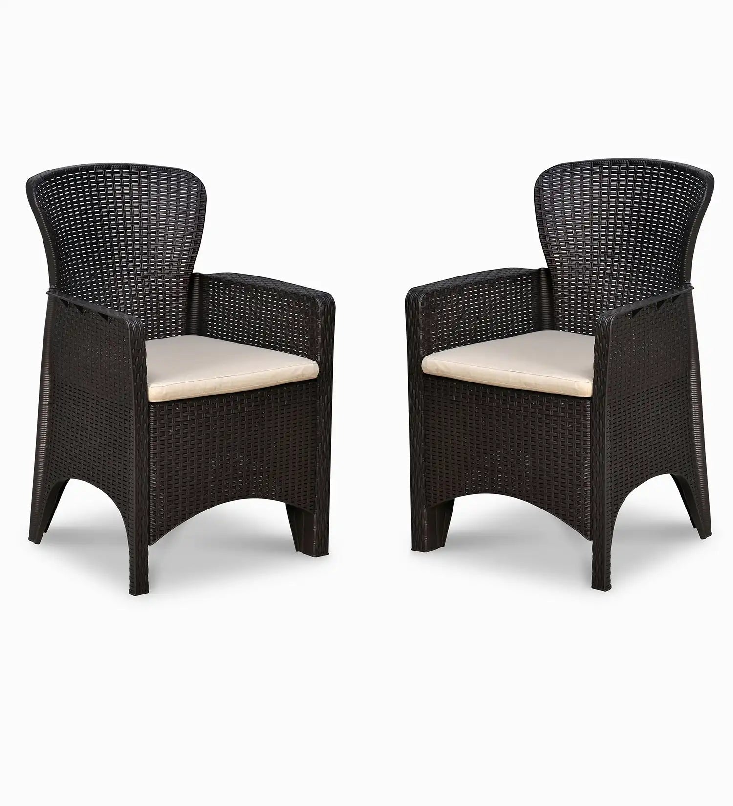 Nilkamal Breeze One Seater Plastic Sofa Chair with Cushion, Set of 2 - Nilkamal | VK Furniture & Electronics Mangalore