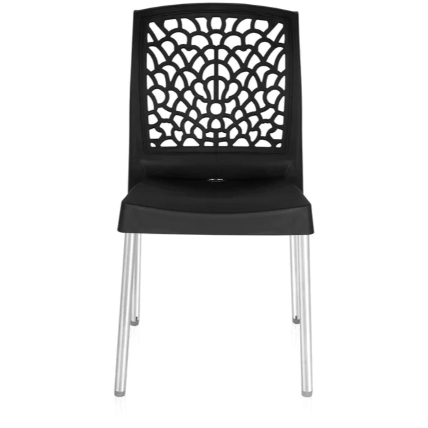 Nilkamal Novella 19 Plastic Armless Chair (Iron Black) - Nilkamal | VK Furniture & Electronics Mangalore