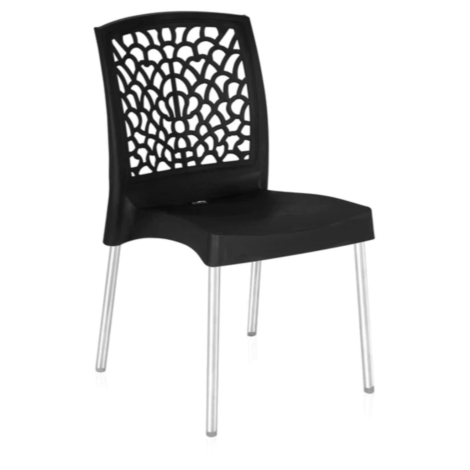 Nilkamal Novella 19 Plastic Armless Chair (Iron Black) - Nilkamal | VK Furniture & Electronics Mangalore