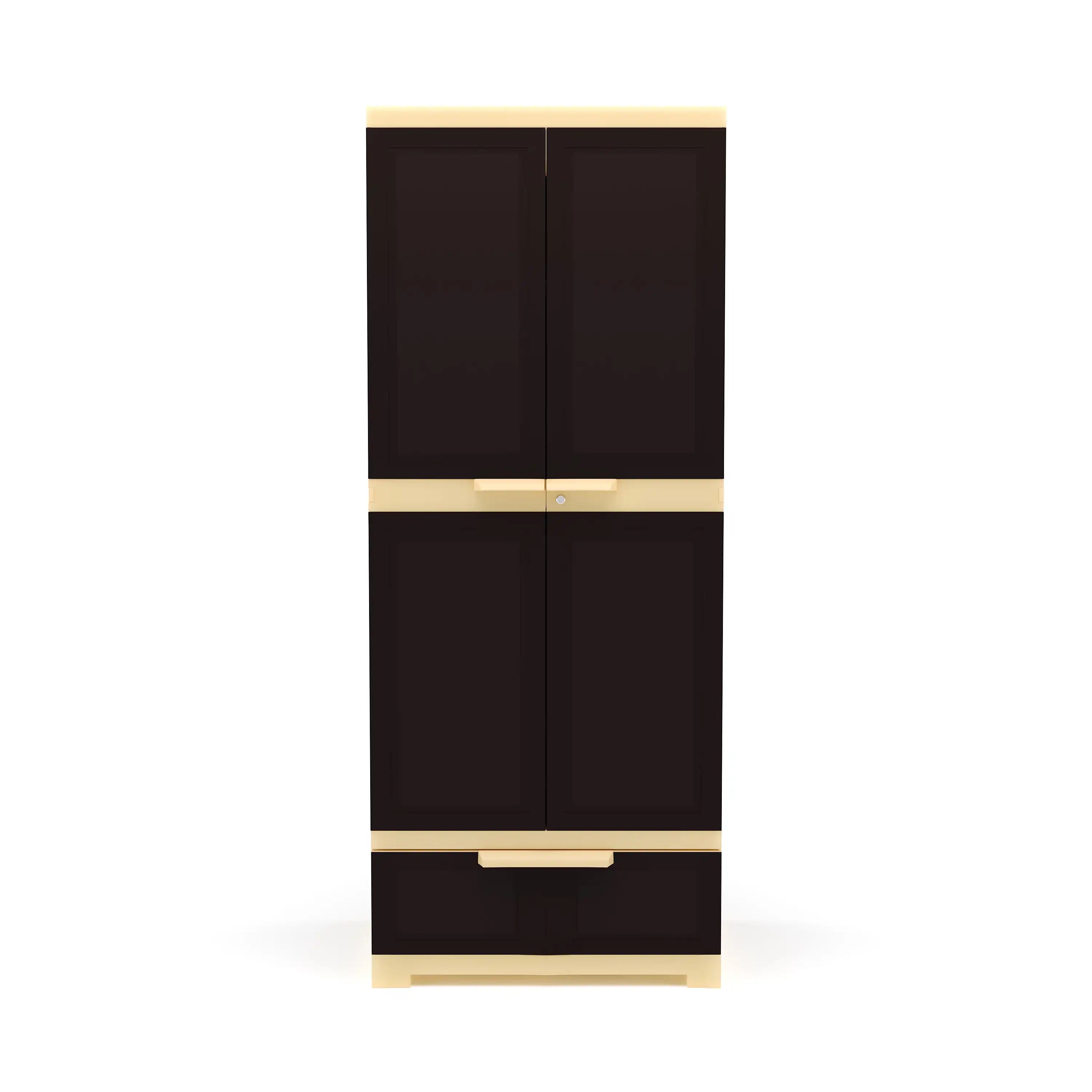 Nilkamal Freedom FMDR 1B Plastic Storage Cabinet with 1 Drawer (Weathered Brown / Biscuit) - Nilkamal | VK Furniture & Electronics Mangalore