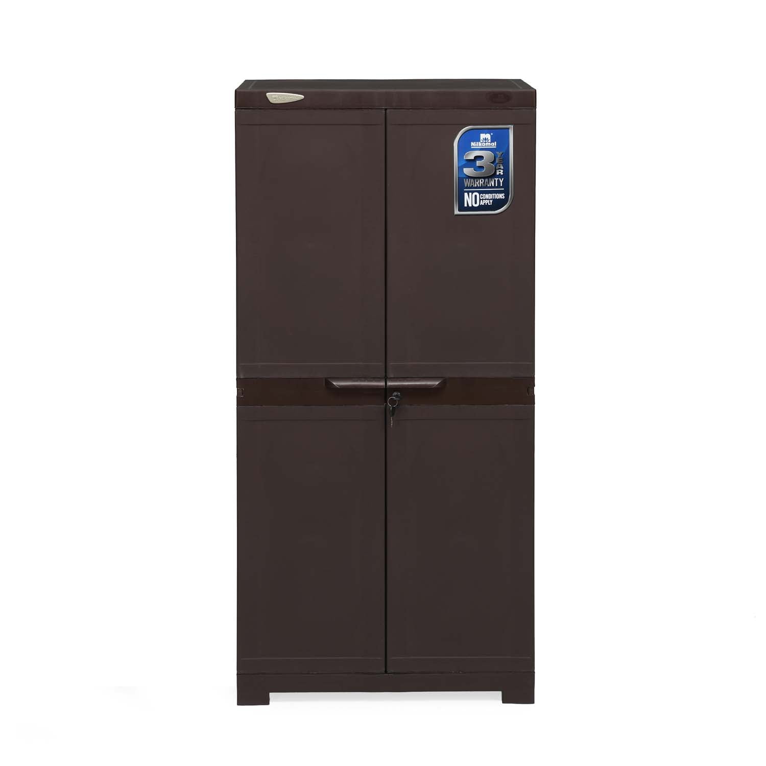 Nilkamal Freedom FMM Plastic Storage Cabinet (Weather Brown) - Nilkamal | VK Furniture & Electronics Mangalore