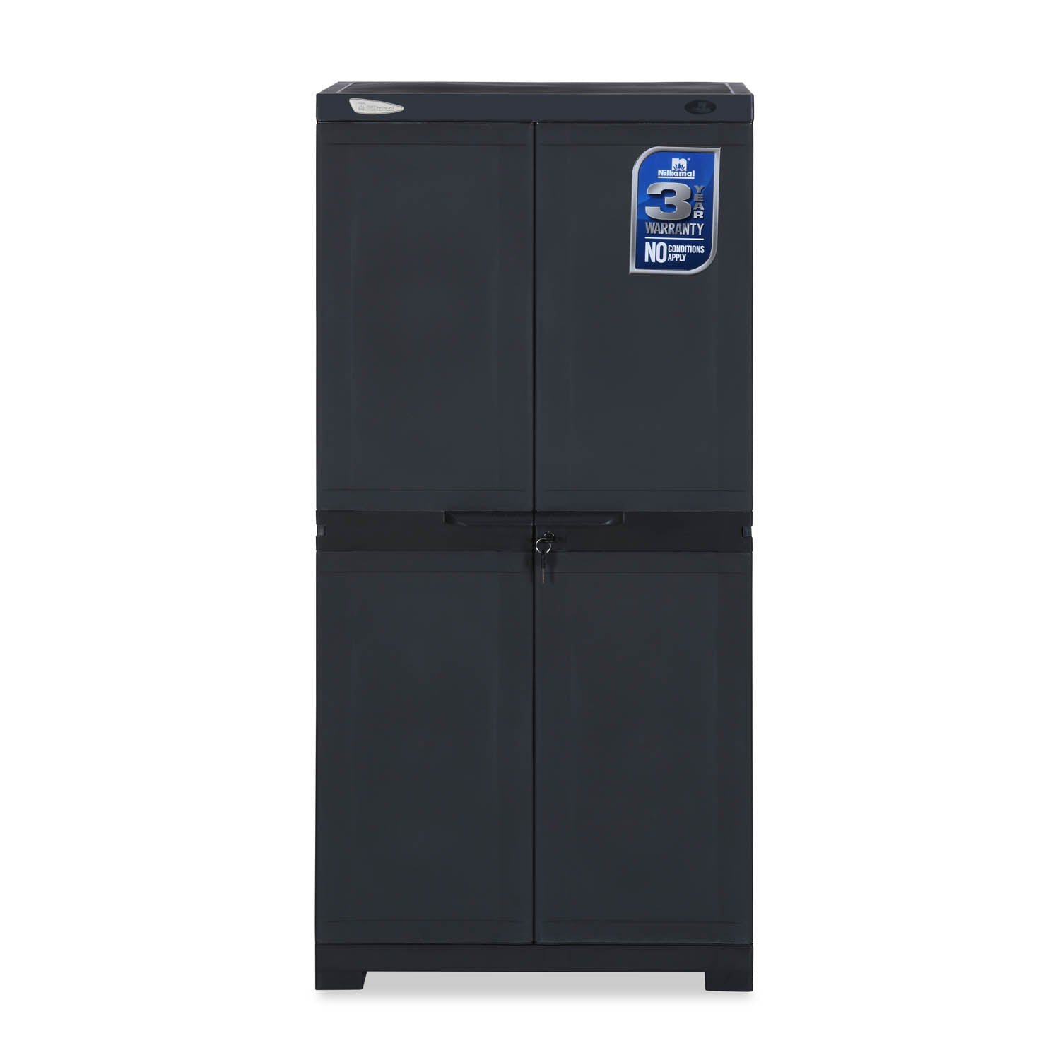 Nilkamal Freedom FMM Plastic Storage Cabinet (Charcoal Grey) - Nilkamal | VK Furniture & Electronics Mangalore