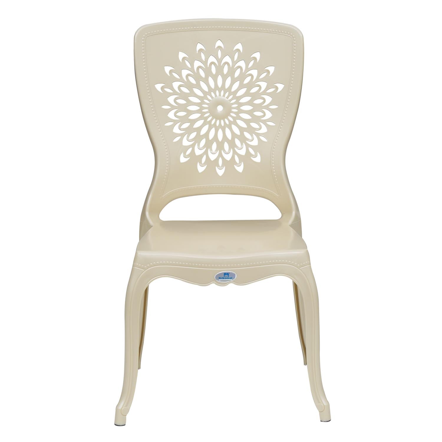 Nilkamal Aura Plastic Chair (Pearl White) - Nilkamal | VK Furniture & Electronics Mangalore
