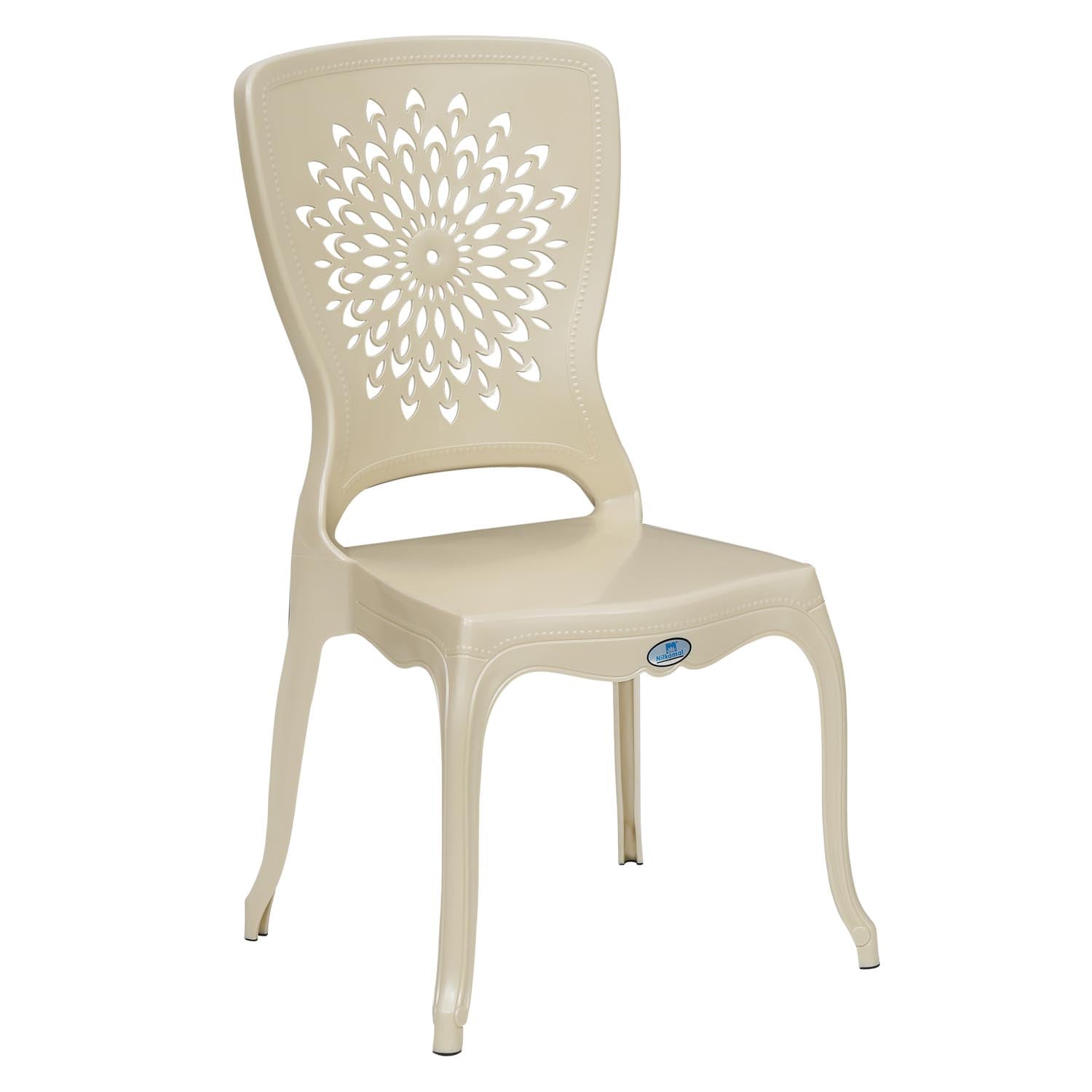 Nilkamal Aura Plastic Chair (Pearl White) - Nilkamal | VK Furniture & Electronics Mangalore