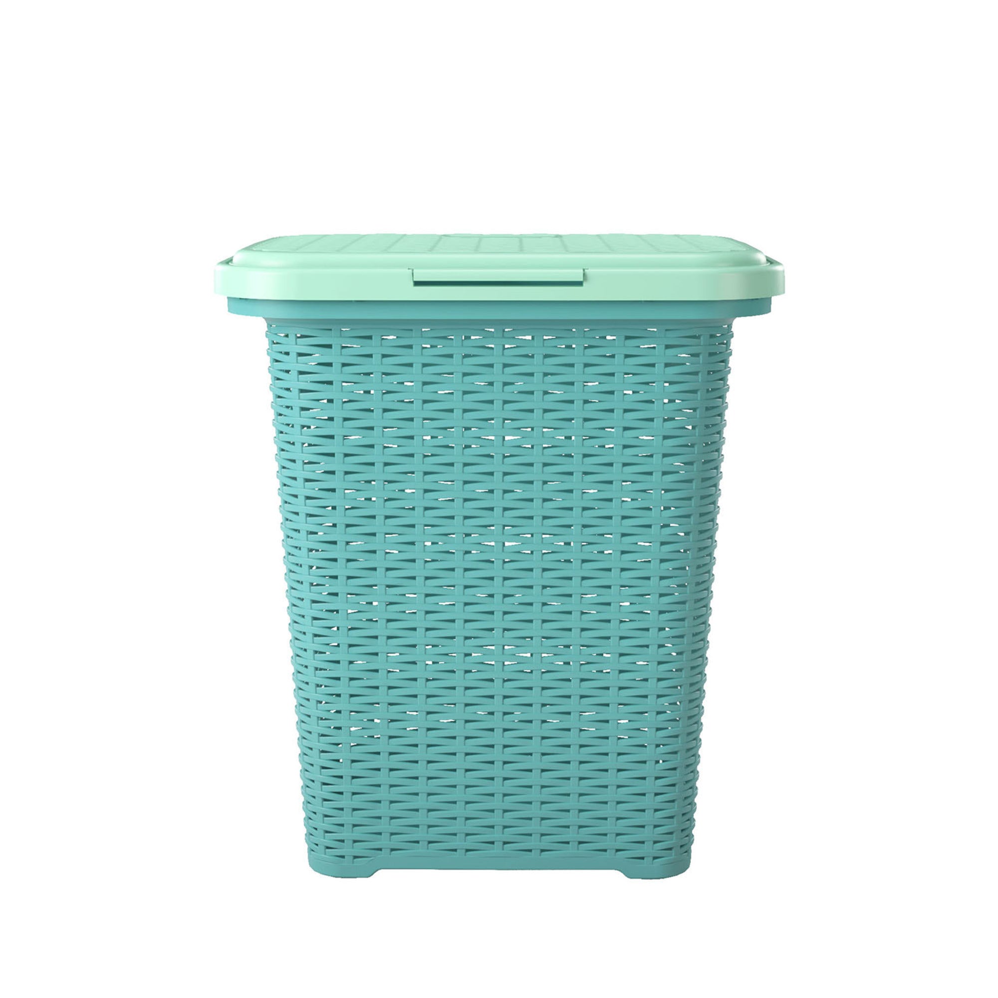 Nilkamal Elegance Laundry Basket 50 Litre with Lid (Sapphire Blue & Sea Blue) - Nilkamal | VK Furniture & Electronics Mangalore