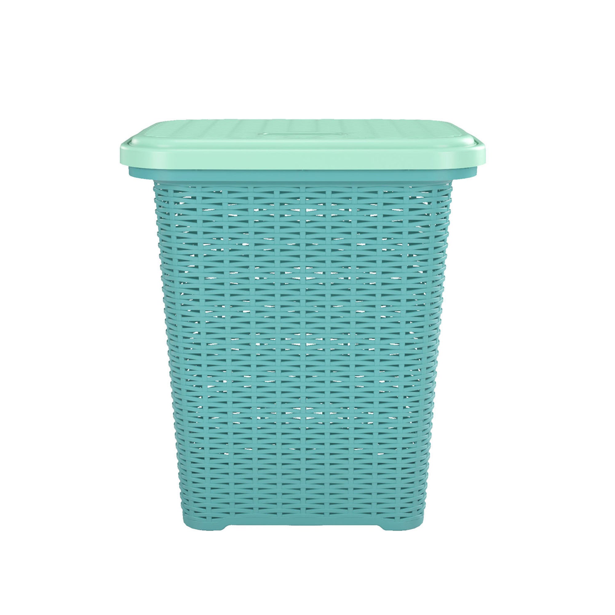 Nilkamal Elegance Laundry Basket 50 Litre with Lid (Sapphire Blue & Sea Blue) - Nilkamal | VK Furniture & Electronics Mangalore