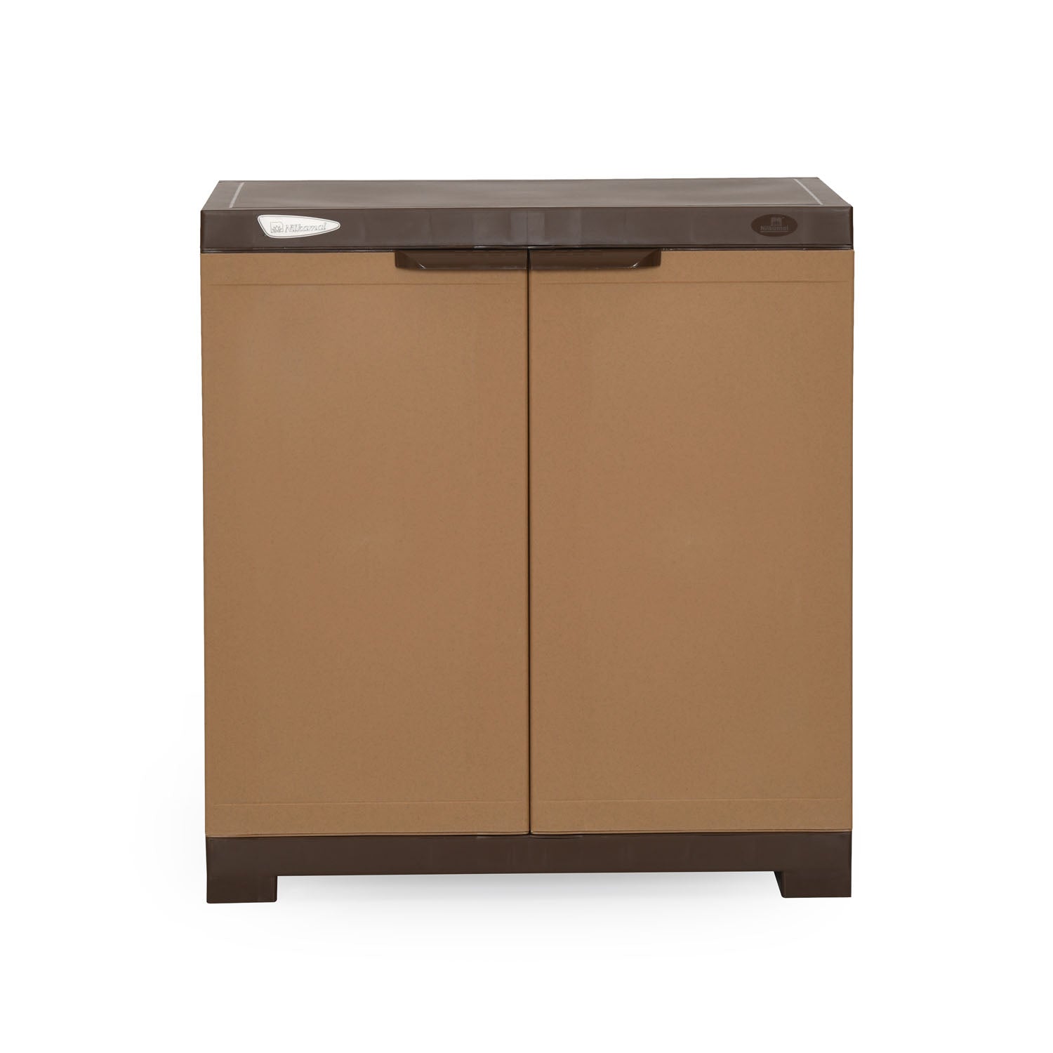 Nilkamal Freedom Mini Small (FMS) Compact Plastic Kids Storage Cabinet/Bookshelf (Sandy & Dark Brown) - Nilkamal | VK Furniture & Electronics Mangalore