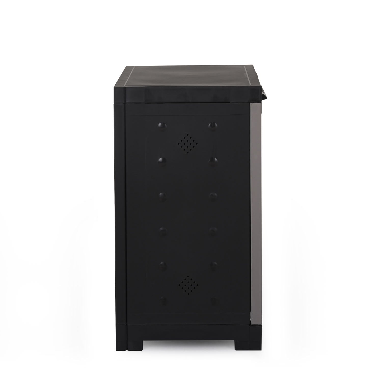 Nilkamal Freedom Mini 09 (FMSC09) Shoe Rack Plastic Cabinet (Grey/Charcoal Grey) - Nilkamal | VK Furniture & Electronics Mangalore